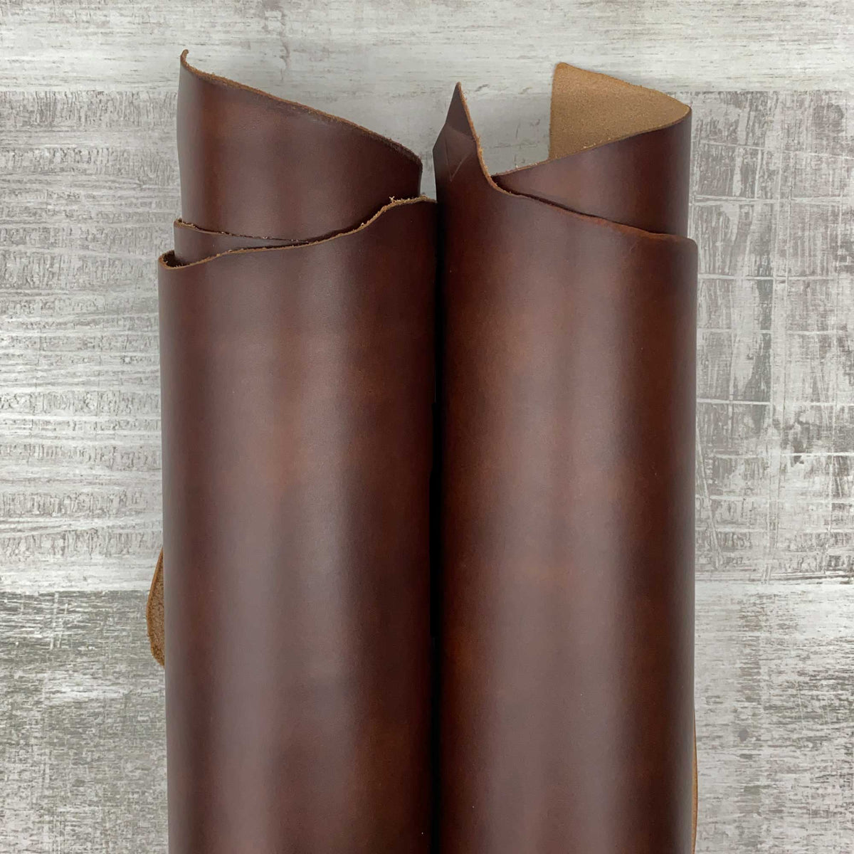 Walpier Buttero Museum Leather Mid Brown Beamhouse Leather