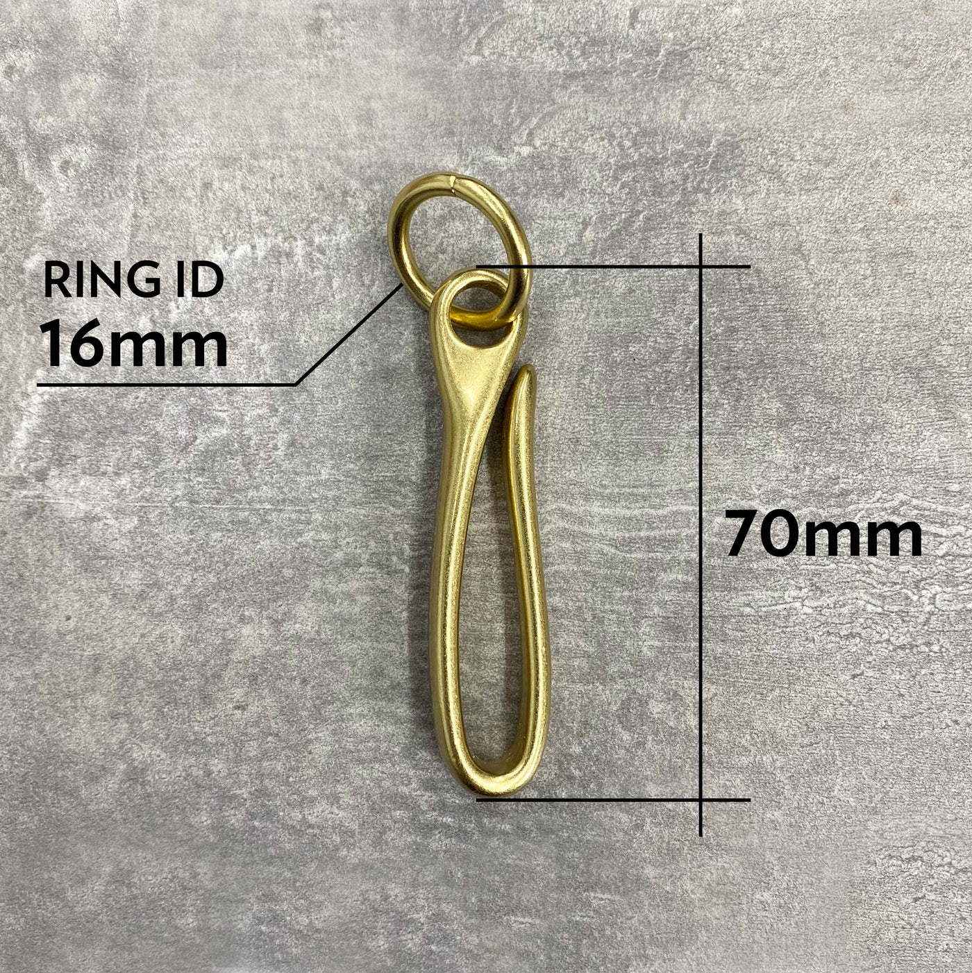 Fish Hook - Solid Brass