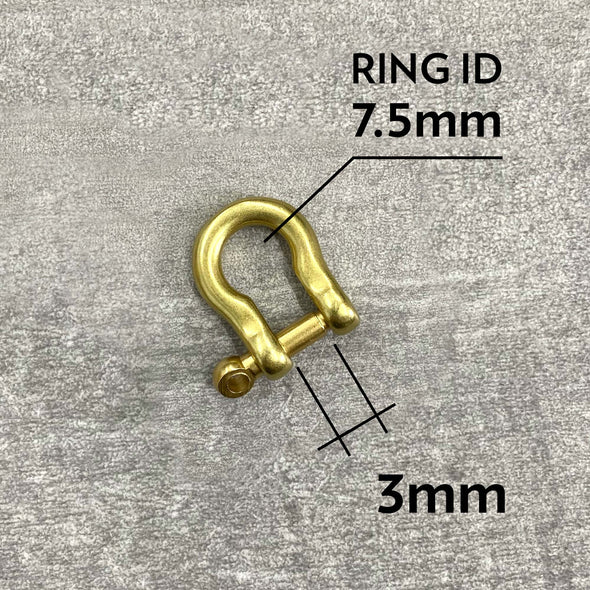 Shackle - Solid Brass - Screw Type